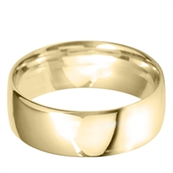 7mm Court 18ct Yellow Gold Wedding Ring Medium Weight